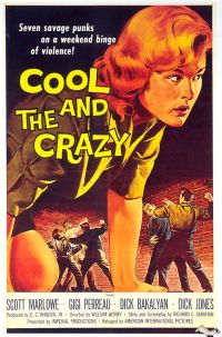 Stampa su tela del poster del film Cool And The Crazy 1958