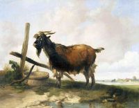 Cooper Thomas Sidney A Billy Goat In A Landscape canvas print