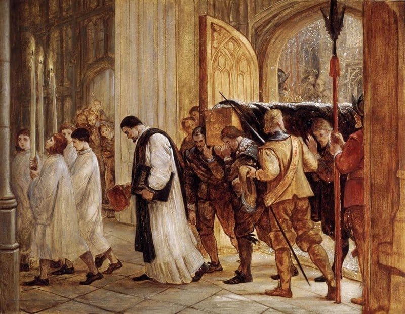 Cope Charles West The Burial Of Charles I 1874 canvas print