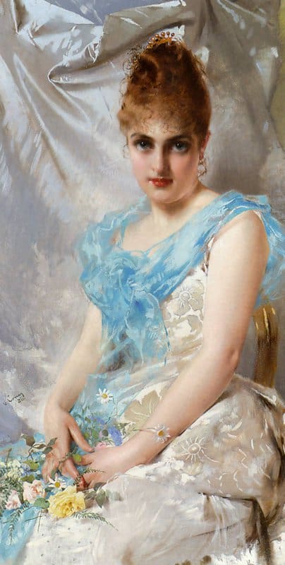 Corcos Vittorio Matteo A Spring Beauty 1886 canvas print