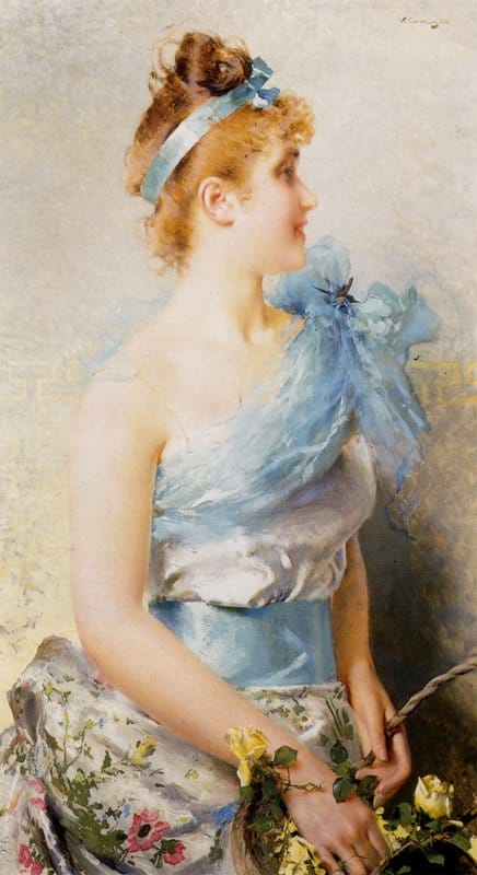 Corcos Vittorio Matteo A Spring Beauty 1888 canvas print