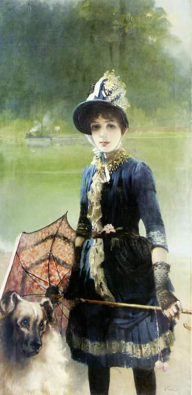 Corcos Vittorio Matteo A Summer Stroll 1884 canvas print