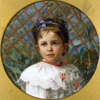Corcos Vittorio Matteo Porträt eines Mädchens 1896