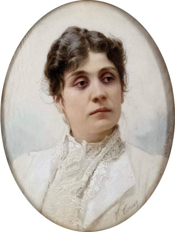Corcos Vittorio Matteo Portrait Of Eleonora Duse canvas print