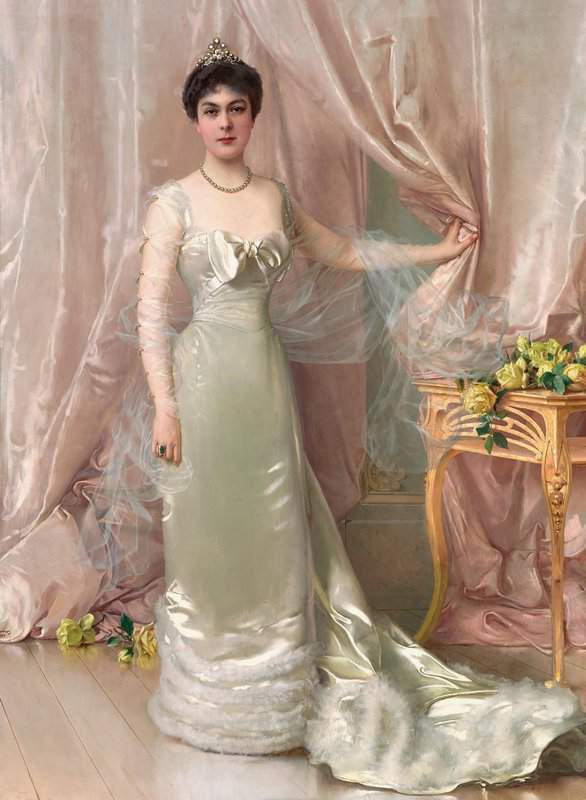 Corcos Vittorio Matteo Portrait Of Princess Evelyne Colonna Di Stigliano 1902 canvas print