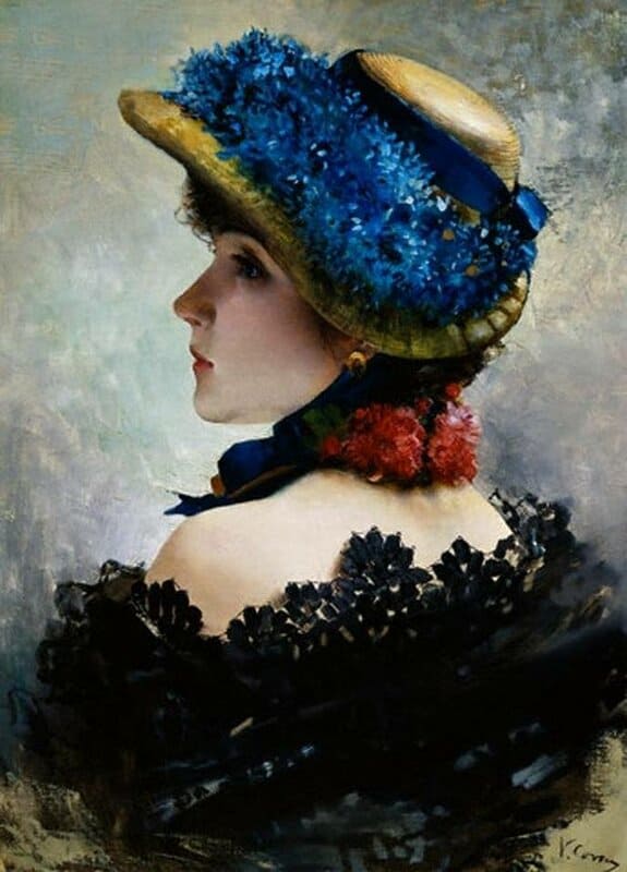 Corcos Vittorio Matteo Pretty As A Picture canvas print