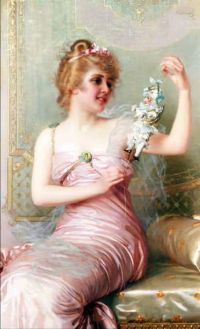 Corcos Vittorio Matteo The Plaything 1897 canvas print