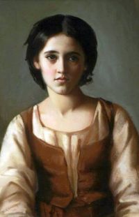 Corcos Vittorio Matteo Young Italian Girl 1890 canvas print