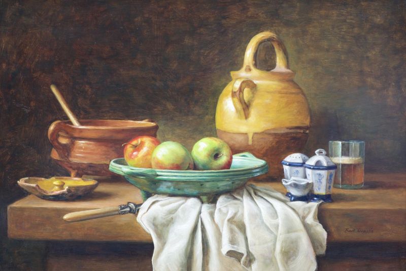 Cornelis Bart Still Life With Provence Jug canvas print