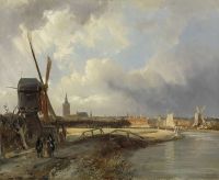 Cornelis Springer View Of The Hague Ca.1850-1852 canvas print