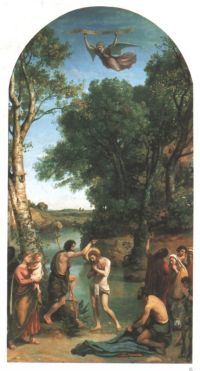 Corot Die Taufe Christi