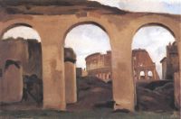 Corot Le Colisee durch die Konstantin-Basilika gesehen