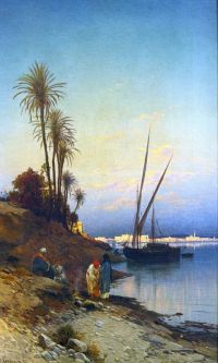 Corrodi Hermann David Salomon On The Banks Of The Nile