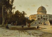 Corrodi Hermann David Salomon The Dome Of The Rock Jerusalem