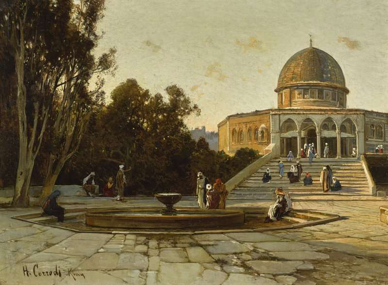 Corrodi Hermann David Salomon The Dome Of The Rock Jerusalem canvas print