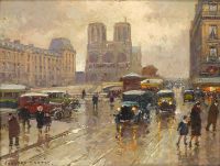 Cortes Edouard Leon A View Of Notre Dame