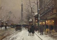 Cortes Edouard Leon Boulevard Beaumarchais With The July Column In The Distance
