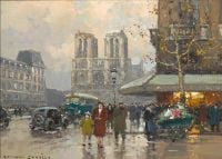 Cortes Edouard Leon Notre Dame canvas print