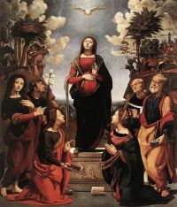 Cosimo Immaculate Conception With Saints C1505 canvas print