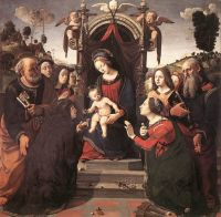 Cosimo Mystical Marriage Of St Catherine Of Alexandria 1493 canvas print