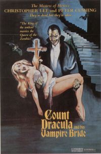 드라큘라 백작과 그의 뱀파이어 신부 영화 포스터 캔버스 프린트