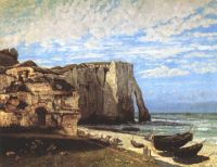 Courbet Gustave Die Klippe bei Etretat nach dem Sturm