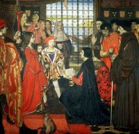Cowper Frank Cadogan Erasmus und Thomas More besuchen die Kinder von König Heinrich VII. in Greenwich 1499 1910