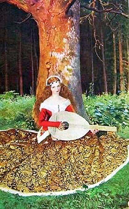 Cowper Frank Cadogan La Belle Dame Sans Merci 1905 canvas print