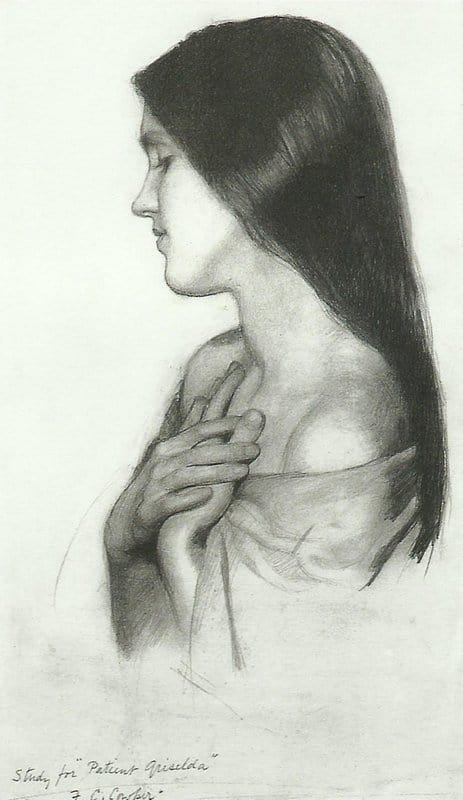 Cowper Frank Cadogan Study For Patient Griselda Ca. 1906 canvas print