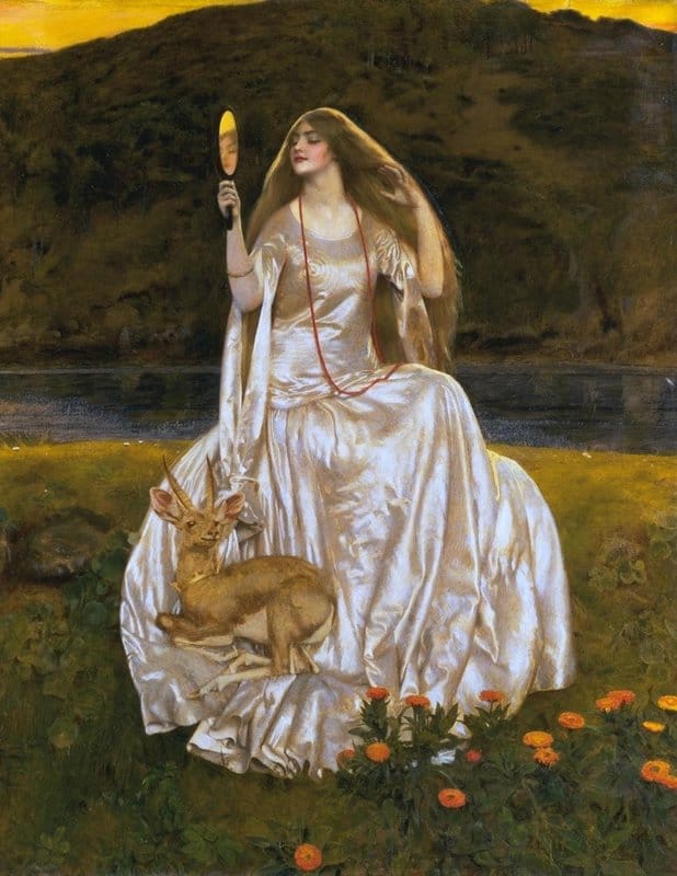Cowper Frank Cadogan The Damsel Of The Lake Called Nimue The Enchantress 1924 canvas print
