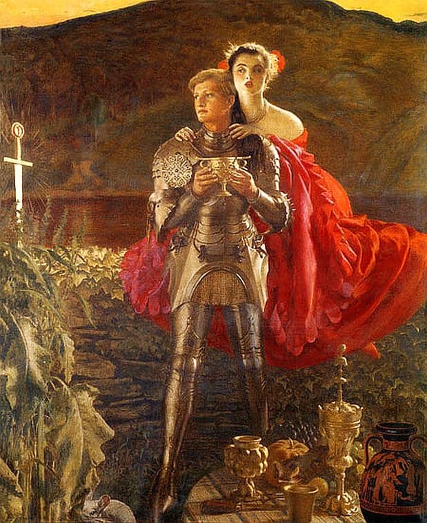 Cowper Frank Cadogan The Legend Of Sir Perceval 1952 canvas print