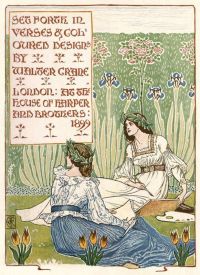 Crane Walter A Floral Fantasy In An Old English Garden 1 canvas print