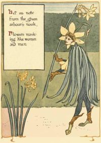 Crane Walter A Floral Fantasy In An Old English Garden 2 canvas print