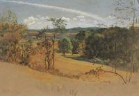 كرين والتر منظر طبيعي بالقرب من Tunbridge Wells Kent 1882