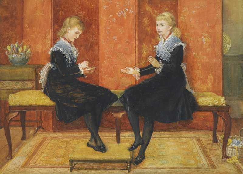 Crane Walter Violet And Lily The Daughters Of Edmund Routledge Ca. 1870s canvas print