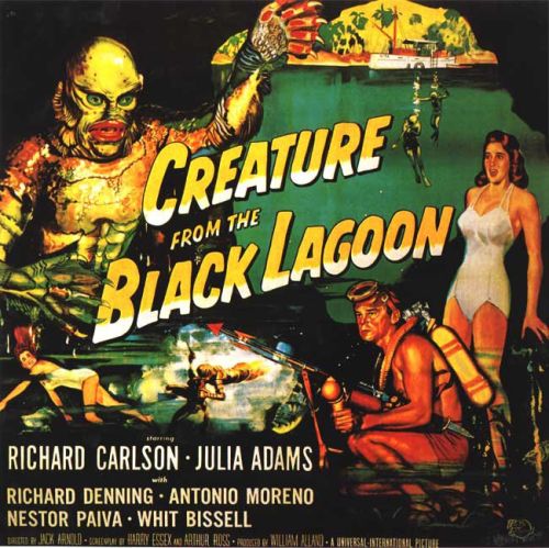 Creature From The Black Lagoon 4 Movie Poster canvas print