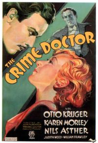 범죄 의사 1934 영화 포스터 캔버스 인쇄