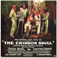 Poster del film 1923 con teschio cremisi