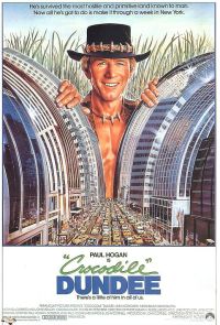 تمساح دندي 1986 ملصق الفيلم
