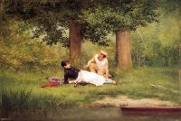 Croegaert Georges The Flirtation 1885