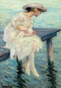 Cucuel Edward Evening By The Lake canvas print