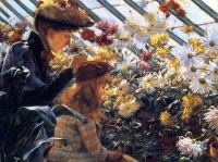 Curran Charles Courtney Chrysanthemums 1890 canvas print