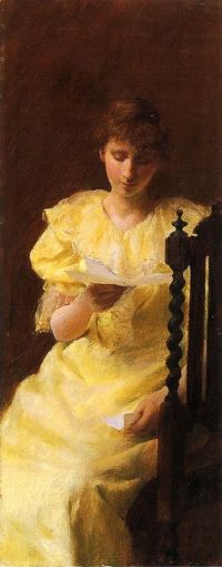 Curran Charles Courtney Lady In Yellow 1893 1