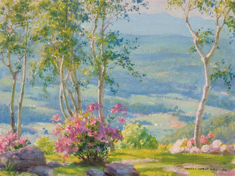 Curran Charles Courtney The Catskills From Woodgreen Cragsmoor 1931 canvas print