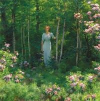 Curran Charles Courtney The Edge Of The Woods 1912 canvas print