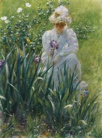 Curran Charles Courtney The Iris Bed 1891