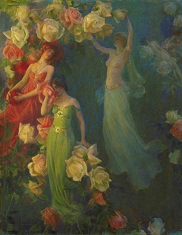 Curran Charles Courtney The Perfume Of Roses 1902 canvas print