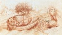 Leinwanddruck Da Vinci Allegorie mit Wolf und Adler