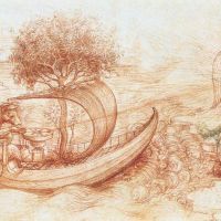 Alegoría de Da Vinci con lobo y águila
