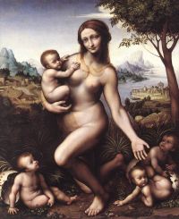 Leinwanddruck von Da Vinci Leda 1530